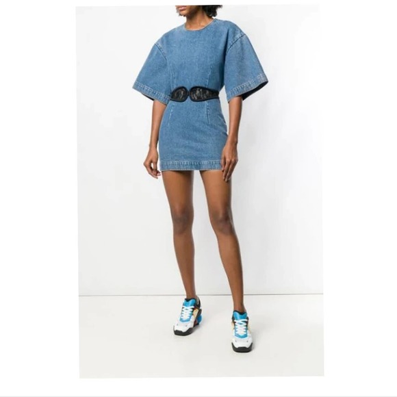 christopher kane denim dress Christopher Kane | Dresses | Christopher Kane Lace Crotch Denim Dress Size  4